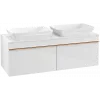Villeroy & Boch Venticello Тумба под раковину, 2 выдвижных ящика, 1257 x 436 x 502 mm, Glossy White / Glossy White A94905DH