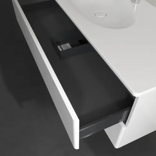 Villeroy & Boch Antao Тумба под раковину, 2 выдвижных ящика, 1188 x 504 x 492 mm, лицевая поверхность без текстурированной отделки, Glossy White Lacquer K06000GF