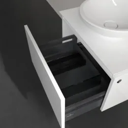 Villeroy & Boch Legato Тумба под раковину, 1 выдвижной ящик, 600 x 380 x 500 mm, Glossy White / Glossy White B56700DH