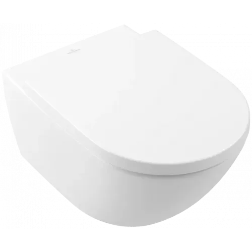Villeroy & Boch Subway 3.0 Унитаз с открытым смывным краем, настенный, с TwistFlush, Stone White CeramicPlus 4670T0RW