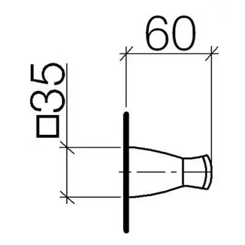 Villeroy Boch Square 8325191000 Крючок 83 251 910-00 Chrom