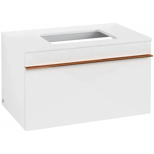 Villeroy & Boch Venticello Тумба под раковину, 1 выдвижной ящик, 757 x 436 x 502 mm, Glossy White / Glossy White A94505DH
