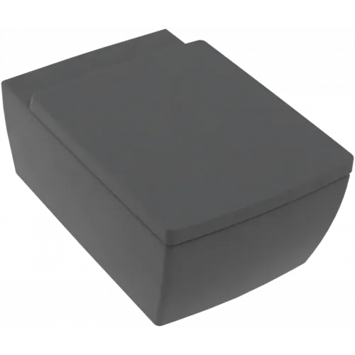 Villeroy & Boch Memento 2.0 Унитаз с открытым смывным краем, настенный, Graphite CeramicPlus 4633R0I4