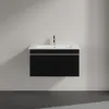 Villeroy & Boch Venticello Тумба под раковину, 1 выдвижной ящик, 753 x 420 x 502 mm, Black Matt Lacquer / Black Matt Lacquer A93402PD