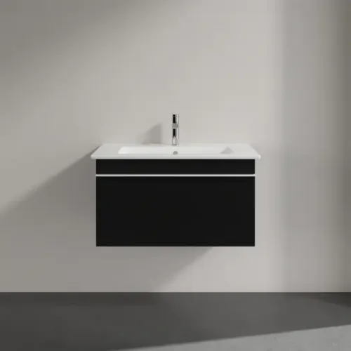 Villeroy & Boch Venticello Тумба под раковину, 1 выдвижной ящик, 753 x 420 x 502 mm, Black Matt Lacquer / Black Matt Lacquer A93402PD