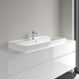 Villeroy & Boch Collaro Pаковина для установки на тумбу, 1000 x 470 x 160 mm, Альпийский белый, с переливом, шлифованный 4A331G01