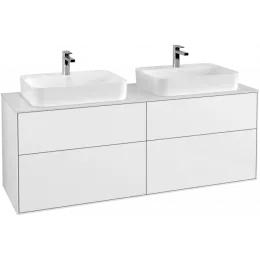 Villeroy & Boch Finion Тумба под раковину, 4 выдвижных ящика, 1600 x 603 x 501 mm, Glossy White Lacquer F43100GF