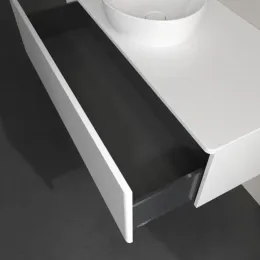 Villeroy & Boch Antao Тумба под раковину, с подсветкой, 1 выдвижной ящик, 1200 x 360 x 500 mm, лицевая поверхность без текстурированной отделки, Glossy White Lacquer / Glossy White Lacquer L32010GF