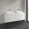 Villeroy & Boch Collaro Тумба под раковину, с подсветкой, 4 выдвижных ящика, 1600 x 548 x 500 mm, Glossy White / Glossy White C123B0DH