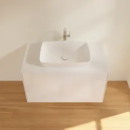 Villeroy & Boch Finion Тумба под раковину, с подсветкой, 2 выдвижных ящика, 1000 x 603 x 501 mm, Glossy White Lacquer G76100GF