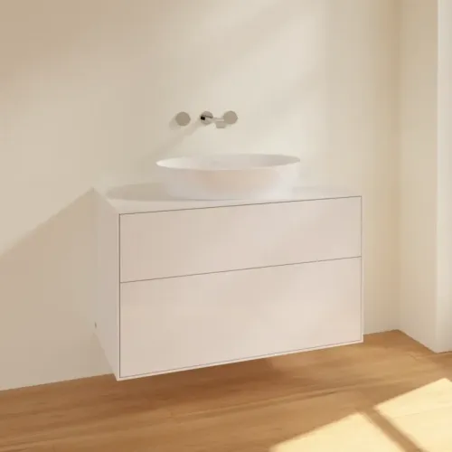 Villeroy & Boch Finion Тумба под раковину, 2 выдвижных ящика, 1000 x 603 x 501 mm, Glossy White Lacquer FA0100GF