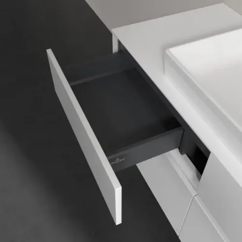 Villeroy & Boch Collaro Тумба под раковину, с подсветкой, 4 выдвижных ящика, 1200 x 548 x 500 mm, Glossy White / Glossy White C081B0DH