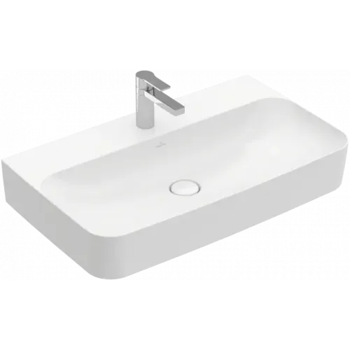 Villeroy & Boch Finion Pаковина, 800 x 470 x 165 mm, Альпийский белый CeramicPlus, без перелива, шлифованный 41688LR1