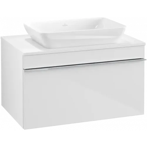 Villeroy & Boch Venticello Тумба под раковину, 1 выдвижной ящик, 757 x 436 x 502 mm, Glossy White / Glossy White A94501DH
