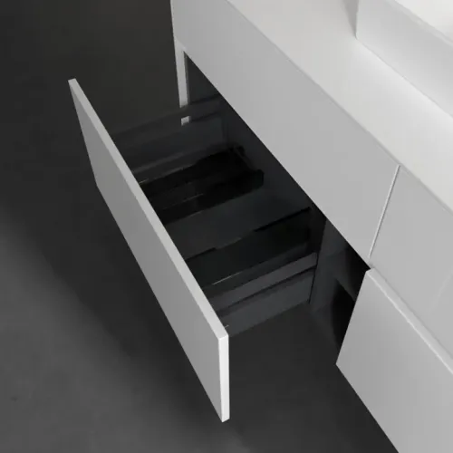 Villeroy & Boch Collaro Тумба под раковину, 4 выдвижных ящика, 1400 x 548 x 500 mm, Glossy White / Glossy White C07300DH