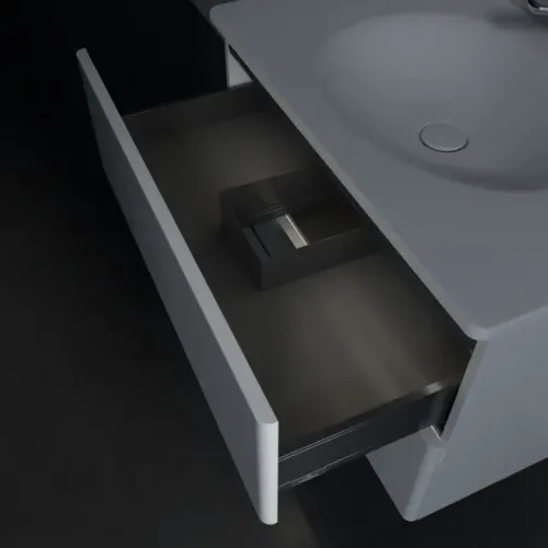 Villeroy & Boch Antao Тумба под раковину, с подсветкой, 2 выдвижных ящика, 788 x 504 x 496 mm, лицевая поверхность без текстурированной отделки, Glossy White Lacquer L04000GF