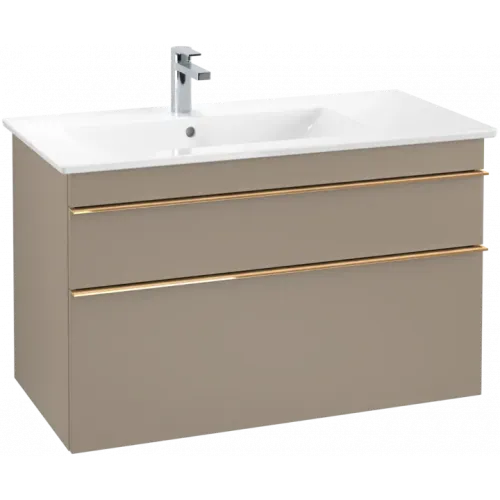 Villeroy & Boch Venticello Тумба под раковину, 2 выдвижных ящика, 953 x 590 x 502 mm, Truffle Grey / Truffle Grey A92705VG