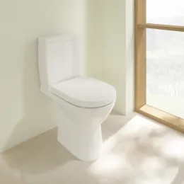 Villeroy & Boch O.novo Унитаз-компакт с открытым смывным краем Compact, напольный, Альпийский белый 5689R001