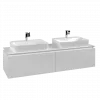 Villeroy & Boch Legato Тумба под раковину, 2 выдвижных ящика, 1600 x 380 x 500 mm, Glossy White / Glossy White B76700DH