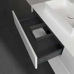 Villeroy & Boch Collaro Тумба под раковину, 4 выдвижных ящика, 1400 x 548 x 500 mm, Glossy White / Glossy White C07600DH