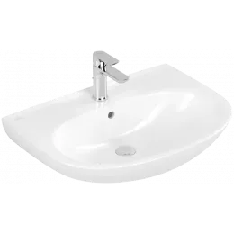 Villeroy & Boch O.novo Pаковина, 650 x 480 x 180 mm, Альпийский белый, с переливом 4A406501