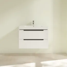 Villeroy & Boch Subway 2.0 Тумба под раковину, 2 выдвижных ящика, 787 x 520 x 449 mm, Glossy White A69610DH