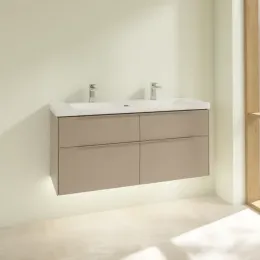 Villeroy & Boch Subway 3.0 Тумба под раковину, с подсветкой, 4 выдвижных ящика, 1272 x 576 x 478 mm, Taupe C602L2VM