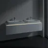 Villeroy & Boch Legato Тумба под раковину, с подсветкой, 2 выдвижных ящика, 1600 x 380 x 500 mm, Glossy White / Glossy White B692L0DH