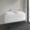Villeroy & Boch Collaro Тумба под раковину, 4 выдвижных ящика, 1600 x 548 x 500 mm, Glossy White / Glossy White C12300DH