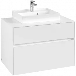 Villeroy & Boch Collaro Тумба под раковину, 2 выдвижных ящика, 800 x 548 x 500 mm, White Matt / White Matt C06900MS