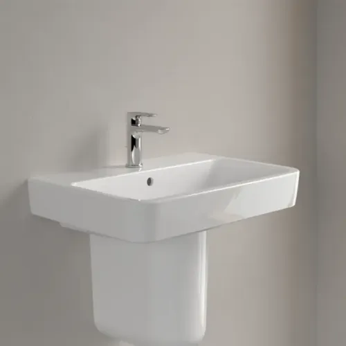 Villeroy & Boch O.novo Pаковина, 650 x 460 x 175 mm, Альпийский белый CeramicPlus, с переливом 4A4165R1