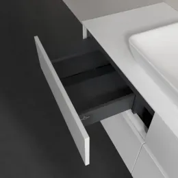 Villeroy & Boch Collaro Тумба под раковину, 4 выдвижных ящика, 1200 x 548 x 500 mm, Glossy White / Glossy White C11200DH