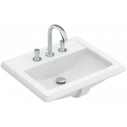 Villeroy & Boch Hommage Встраиваемая раковина, 630 x 525 x 203 mm, Альпийский белый CeramicPlus, с переливом, нешлифованный 710263R1