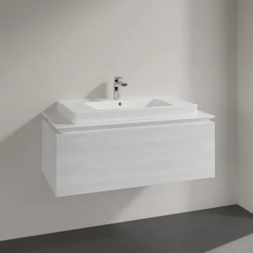 Villeroy & Boch Legato Тумба под раковину, 1 выдвижной ящик, 1000 x 380 x 500 mm, White Wood / White Wood B69400E8