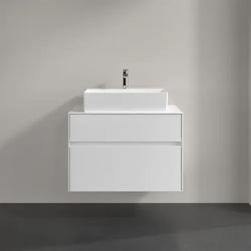 Villeroy & Boch Collaro Тумба под раковину, с подсветкой, 2 выдвижных ящика, 800 x 548 x 500 mm / Glossy White C124B0DH