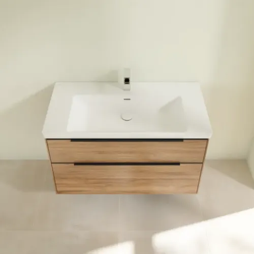 Villeroy & Boch Subway 3.0 Тумба под раковину, 2 выдвижных ящика, 973 x 576 x 478 mm, Oak Kansas C57001RH