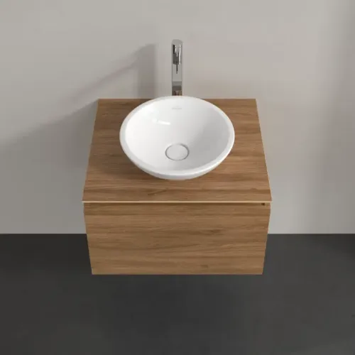 Villeroy & Boch Legato Тумба под раковину, 1 выдвижной ящик, 600 x 380 x 500 mm, Oak Kansas / Oak Kansas B56700RH