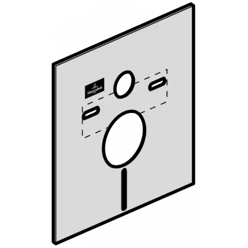 Villeroy & Boch Аксессуары Комплект звукоизоляции, 4 x 490 x 425 mm 92228700