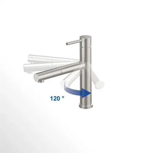 Villeroy & Boch Como Sky Shower Однорычажный смеситель для мойки Однорычажный смеситель для мойки, выкл Нержавеющая сталь, Сплошная нержавеющая сталь 927900LC