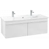 Villeroy & Boch Venticello Тумба под раковину, 2 выдвижных ящика, 1153 x 420 x 502 mm, Glossy White / Glossy White A93802DH