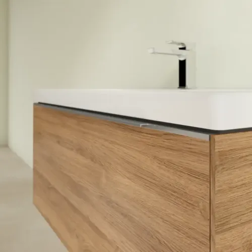 Villeroy & Boch Subway 3.0 Тумба под раковину, с подсветкой, 1 выдвижной ящик, 973 x 429 x 478 mm, Oak Kansas C569L0RH