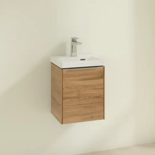 Villeroy & Boch Subway 3.0 Тумба под раковину, 1 дверь, 351 x 429 x 309 mm, Oak Kansas C58400RH