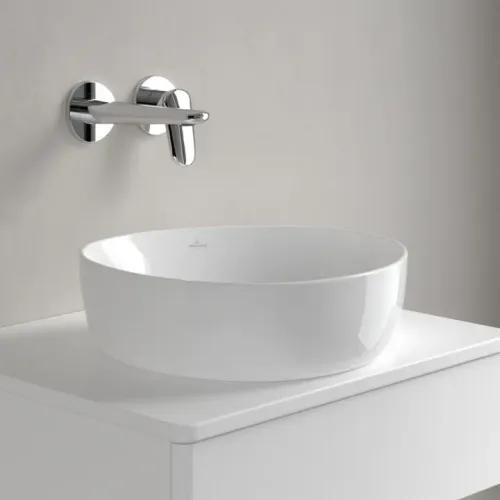 Villeroy & Boch Antao Раковина для установки на столешницу, 400 x 395 x 146 mm, Альпийский белый CeramicPlus, без перелива 4A7240R1