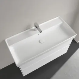 Villeroy & Boch Collaro Pаковина для установки на тумбу, 1000 x 470 x 160 mm, Альпийский белый CeramicPlus, с переливом 4A33A5R1