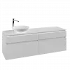 Villeroy & Boch Legato Тумба под раковину, 4 выдвижных ящика, 1600 x 550 x 500 mm, Glossy White / Glossy White B59600DH