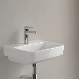 Villeroy & Boch O.novo Раковина компактная, 450 x 370 x 160 mm, Альпийский белый, без перелива, задняя сторона и нижняя сторона шлифованные 43444L01