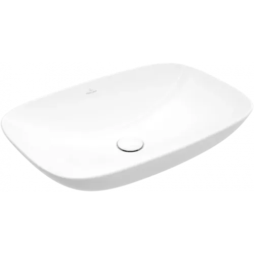 Villeroy & Boch Loop & Friends Раковина для установки на столешницу, 560 x 380 x 120 mm, Альпийский белый CeramicPlus, с переливом 4A4900R1