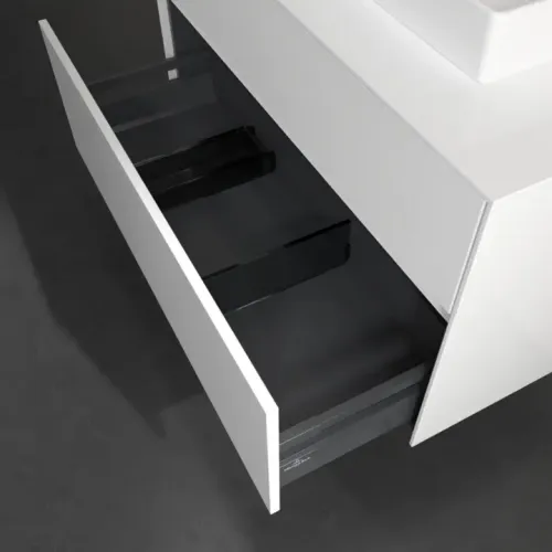 Villeroy & Boch Collaro Тумба под раковину, с подсветкой, 2 выдвижных ящика, 1000 x 548 x 500 mm, Glossy White / Glossy White C015B0DH