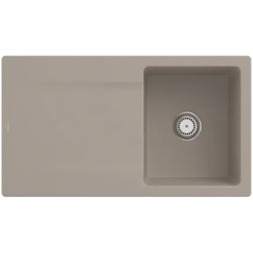 Villeroy & Boch Siluet 50 Мойка, включая Комплект слива с ручным управлением, выкл TitanCeram, 900 x 510 mm 333501AM