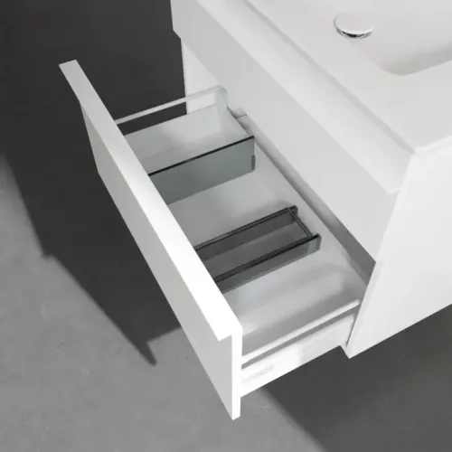 Villeroy & Boch Venticello Тумба под раковину, 2 выдвижных ящика, 753 x 590 x 502 mm, Glossy White / Glossy White A92502DH